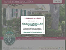 Tablet Screenshot of hoteltermedicaldana.it